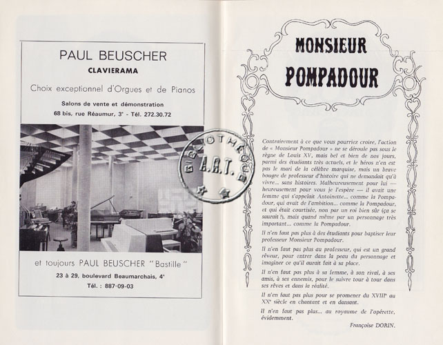 Les programmes de Théatre de l\